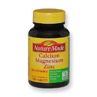 مکمل غذایی کلسیم منیزیم زینک نیچرمید